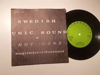 SWEDISH UNIC SOUND - Hot Line/Smoogie Weird Moog Almost Minimal Synth Sweden '74 • $60