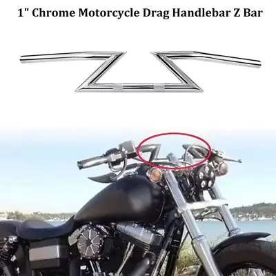 Fit For Kawasaki Vulcan 500 1500 1600 1700 2000 1  Chrome Drag Handlebar Z Bar • $59.09