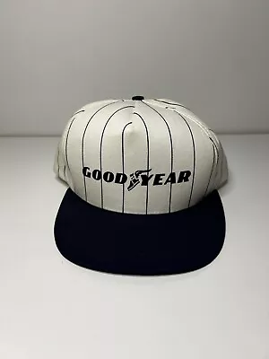 Vintage Goodyear Pinstripe Adjustable Hat • $15