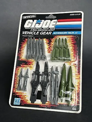 Vintage GI Joe Hasbro 1986 Vehicle Gear Accessory Pack 1 ARAH 1:18 3.75  Weapons • $14.99