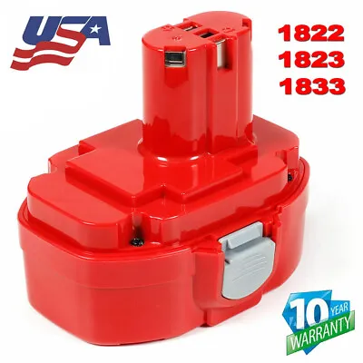 18 Volt 3.6AH Batteryreplacement For Makita 18V 1822 1834 1823 1833 1835 PA18  • $18