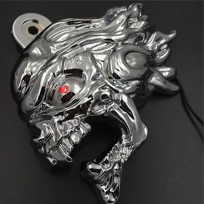 Chrome Zombie Horn Cover W/ LED For 92-20 Harley  Cowbell  And All V-rod's • $27.91