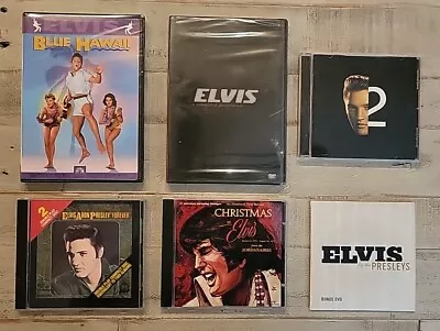 Elvis Presley Lot 2 DVDs Blue Hawaii & Collection Of Live Performances + 4 CDs  • $12.99