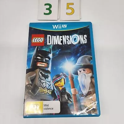 Lego Dimensions Nintendo Wii U Game PAL Oz35 • $10.95