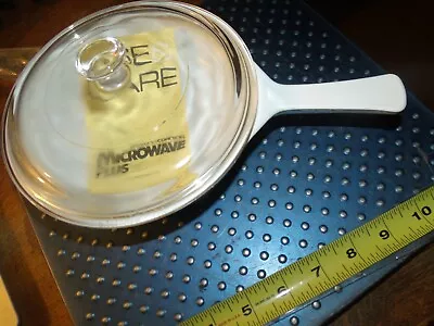 Vintage Corning Ware Microwave Browning Dish With Clear Glass Lid MW 83 B USA  • $6.24