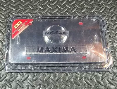 Nissan Maxima 3d Nameplate Chrome Stainless Steel License Plate • $59.99