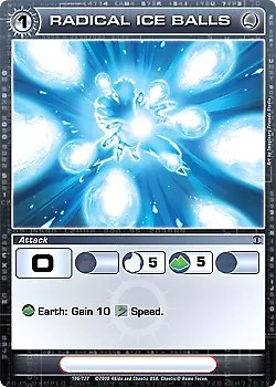 Chaotic Radical Ice Balls 106/222 BTD 1st Edition Common • $2.49