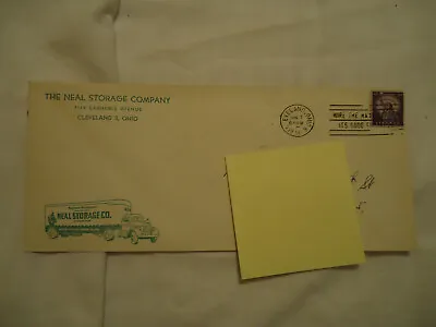 The Neal Storage Co Mayflower Moving Truck CLEVELAND OH Envelope 1956 • $9.99