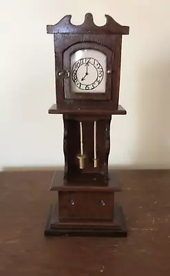 Vintage Dollhouse Miniature Furniture Grandfather Clock Unknown Maker • $11.99
