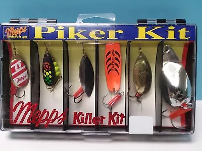 Mepps Killer Kit - K3 Piker Kit - 6 Muskie / Pike Lures - New In Sealed Case • $39.95