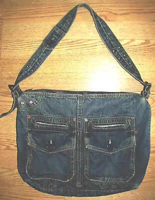 Nice Vintage GAP Jeans Unisex Denim Messenger Diaper Bag  Hobo Handbag • $49.99