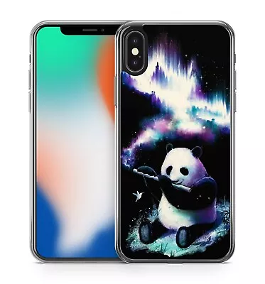 £7.99 • Buy Space Panda Bear Flute Releasing Star Dust Soft Gel Phone Case