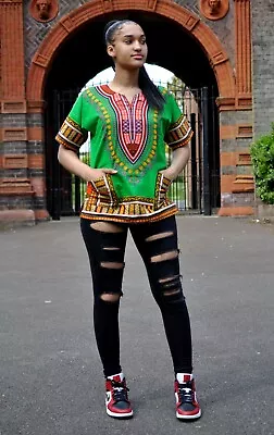 Traditional Unisex African Dashiki Shirt/Shirt All Occasion Kitenge  • £13.99