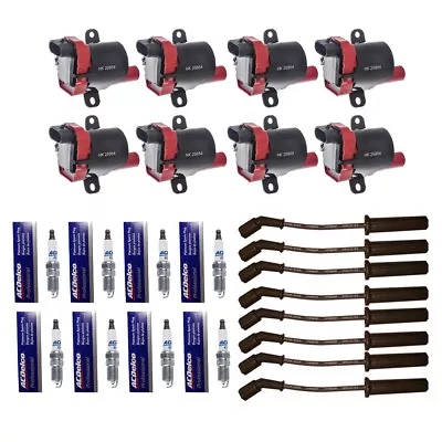 8 Herko Ignition Coils + 8 OEM 41-962 Spark Plugs + 8 OEM Wires 9748HH • $242.42