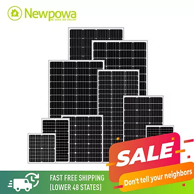 Newpowa 10W  50W 100W 200W 220W Solar Panels/Kits New Condition 5W-240W 12/24V • $57.80