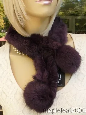 REAL PURPLE RABBIT Fur BOA Scarf ~*NEW*~ • $9.99