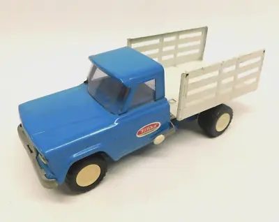 Vintage Mini Tonka Blue Gladiator Jeep Stake Bed Dump Farm Tilt Truck • $33.99
