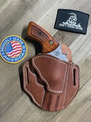 Smith Wesson   J   Frame 2  Snub Nose Revolvers  Leather Holster • $45.99