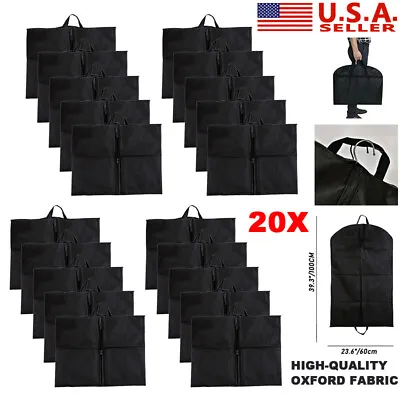 1-20X Zip Up Hanging Suit Dress Coat Garment Bag Clothes Cover DustProof Storage • $7.59