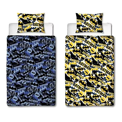 £14.99 • Buy Batman Camouflage Single Bedding Set Reversible Bedding Set DC Comics
