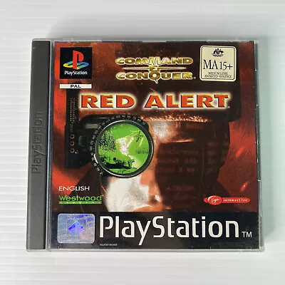 Command & And Conquer Red Alert PlayStation PS1 PAL Game W/Manual Free Post AUS • $37.95