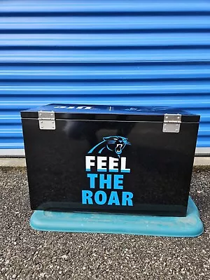 Miller Lite - Carolina  Panthers NFL Football Metal Ice Chest Cooler - Rare • $150