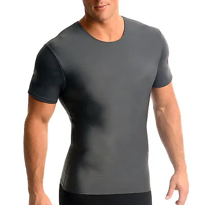 Insta Slim -Made In USA- Mens Firm Compression Slimming Body Shapewear Crew-Neck • $59.95