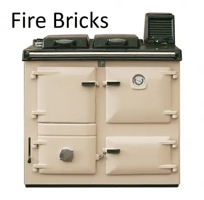 Rayburn Nouvelle / Supreme Fire Bricks Set Of 7 Firebricks 355sfw Clay Cooker  • £104.95