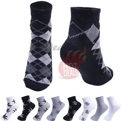 Lot 6/12 Pairs Men Ankle/Quarter Athletic Socks Cotton Low Cut Casual Size:9-13 • $8.99