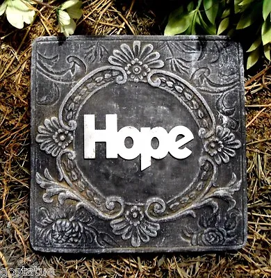 Hope Tile Mold For Plaster Or Concrete Casting Reusable Elegant 8  X 8  X 1/2  • $23.95