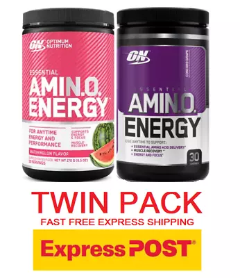 Optimum Nutrition Amino Energy 2x30 Serves | Bcaa | Eaa | Focus | Recovery | O.N • $69.98