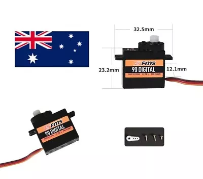 FMS 9g Plastic Gear Micro Servo FMS0GDP With 6 Cm Cable • $17