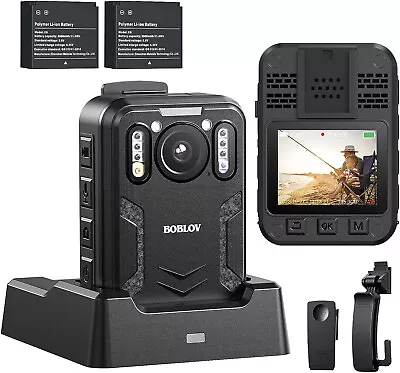 BOBLOV B4K2 256GB 4K Body Worn Camera With GPS Two 3000mAh Batteries 14-16hours • $287.09