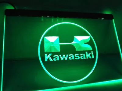 Kawasaki Led Neon Light Sign Motorcycle Man Cave Home Garage Decor Sport Gift • $26.89