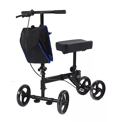  Foldable Mobility Knee Rollator Walker Scooter Roller Crutch Leg Steerable • $138.40