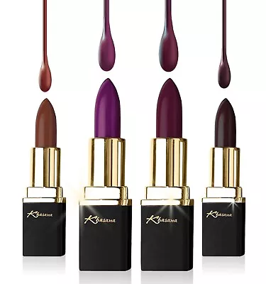 Khasana Lipstick Set Long-Lasting 4 Pack Multi-Finish Cream Matte Glossy • $14.99