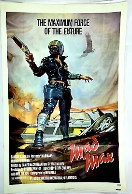 MAD MAX One Sheet 27  X 41  Movie Poster - RARE Original  First-run  AIP (1979)! • $199.99