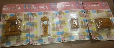 The Doll House Collectables Mini Furniture Lot Of 4 KM31 Dark Brown • $19.99