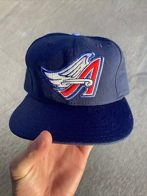 Vintage New Era Anaheim California Los Angeles Angels Hat Cap Snapback Med Large • $29.97