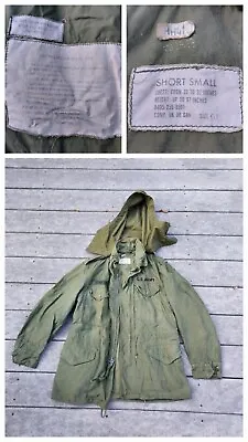 Vietnam War US M-1951 OG 107 Field Jacket Coat & M1950 Hood 1963 Dated Named • $34.99