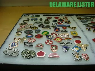 ✅ Huge Mixed Lot Of 50+ US  Military ARMY Hat/Shirt Pin Pins Collection RARE • $213.75