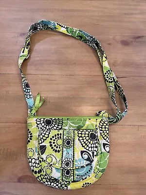 Vera Bradley Limes Up Crossbody Handbag Purse Floral Adjustable Zip • $11.38