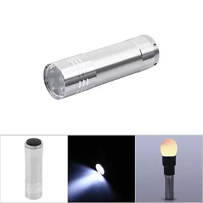 (Silver)Battery Operated Bright Cool LED Light Poultry Egg Candler Tester MA • £7.22
