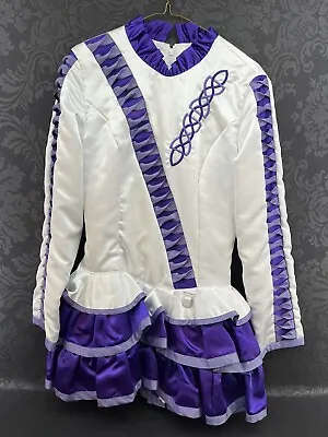 New Irish Celtic Dance Solo Dress Purple White High Quality ￼Royal Women Girl • $175