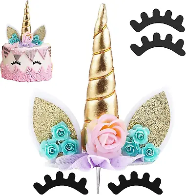 $18.65 • Buy Unicorn Cake Topper Unicorn Birthday Party Supplies Unicorn Birthday Decorations