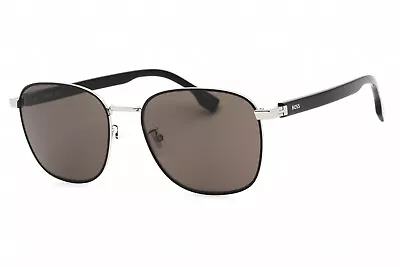 HUGO BOSS BOSS 1407/F/SK 085K IR Sunglasses Ruthenium Black Frame Grey Lens 58mm • $61.99