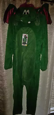 Briefly Stated Green Dragon One Piece Pajama Sleep Suit Set Outfit Sizes L XL • $29.99