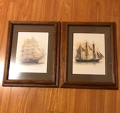 VINTAGE MADS STAGE Watercolor Art Print Denmark Fieldriggin Georg Stage Ship • $50