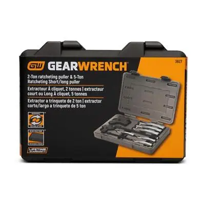 GearWrench 3627 2T & 5T Ratcheting Puller Combination 2/3 Jaw Reversible Set NEW • $154.99