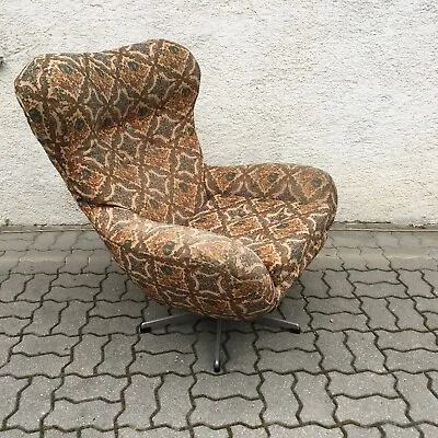 RARE Swivel Armchair Chair UP ZAVODY Mid Century 70s Czechoslovakia • $299